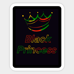 Black princess Sticker